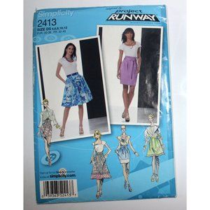 UNCUT Simplicity 2413 sewing pattern skirts